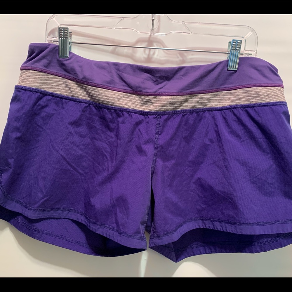 LULULEMON Ladies Purple Running Shorts